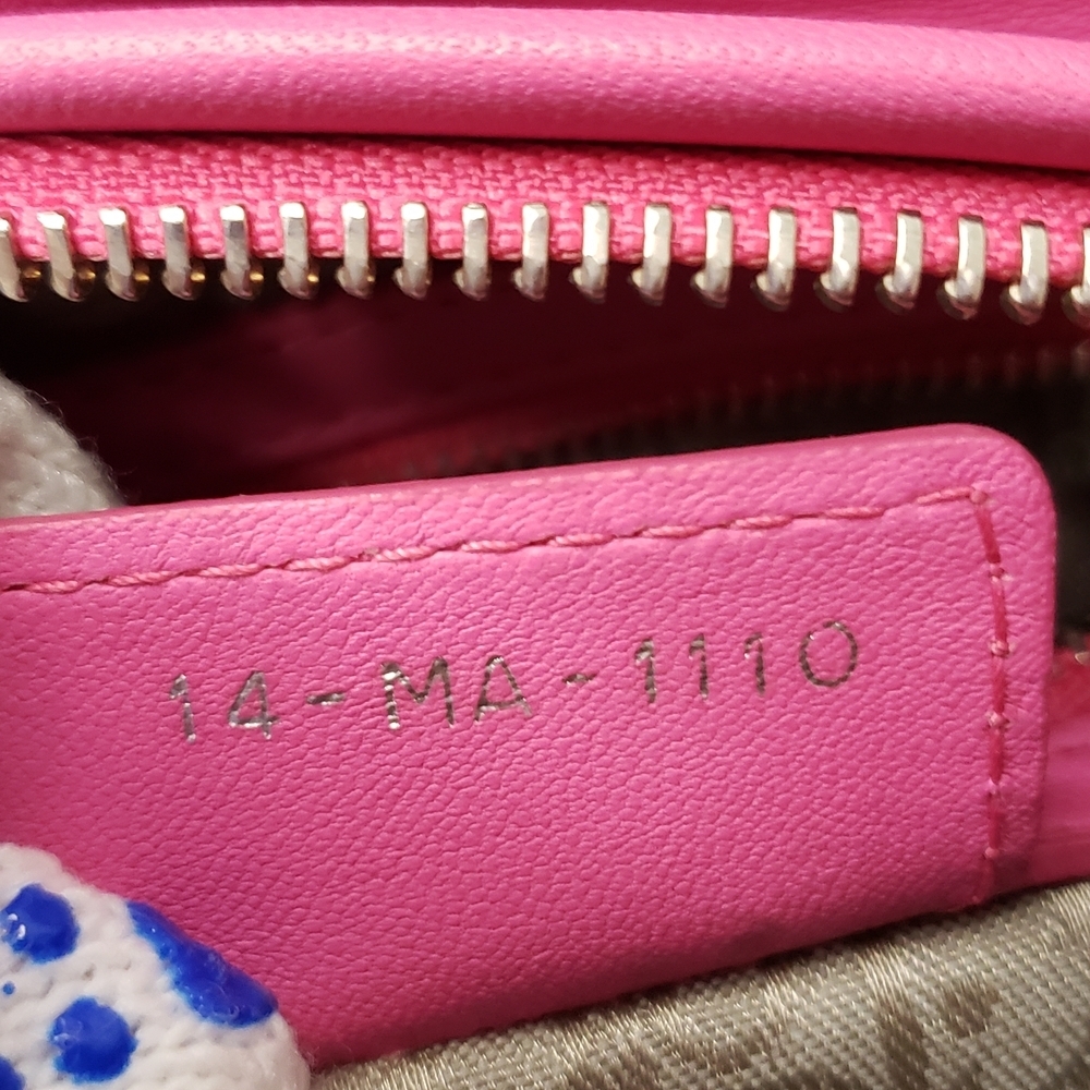 Authentic Dior Lady Dior Pink Cannage Leather Medium Bag - Picture 15 of 16